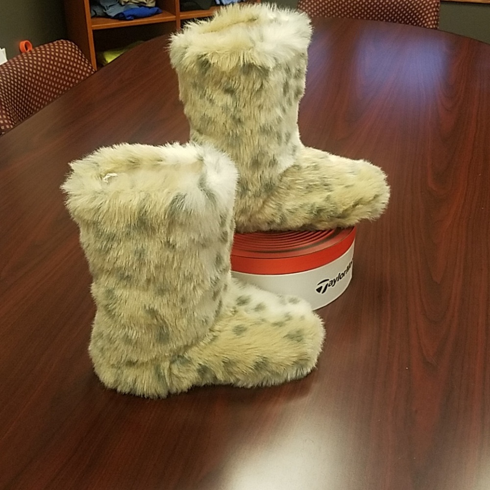 PB Teen Leopard Slipper Boots